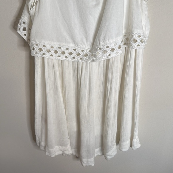 Free People Twice as Nice Sleeveless Boho Tunic Size Medium Wedding Bridal Grad - Picture 8 of 10